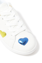 حذاء سنيكرز جلد بشعار لين لوف أيجل صغير